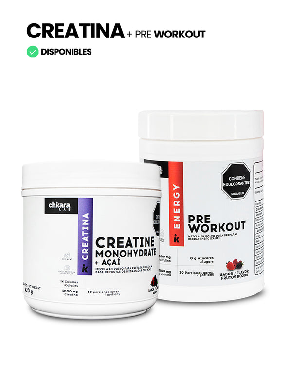 Combo Creatina + Pre entreno